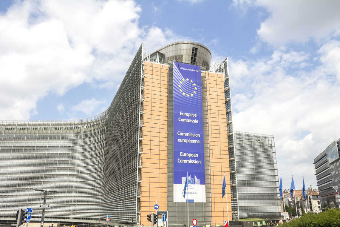 » Brussels, BELGIUM : European Commission Headquarters Building In